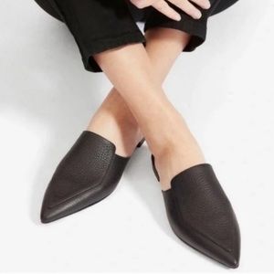 Everlane - The Boss Mule - Black Pebbled Leather - Size 10 - NWOT